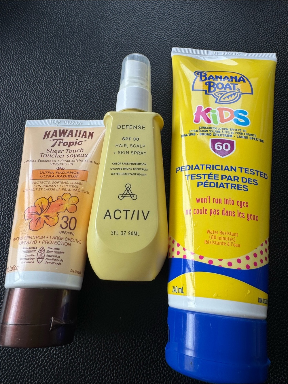 Banana Boat Kids SPF 60 Pediatric Sunscreen 240 ml +travel size & hair spf